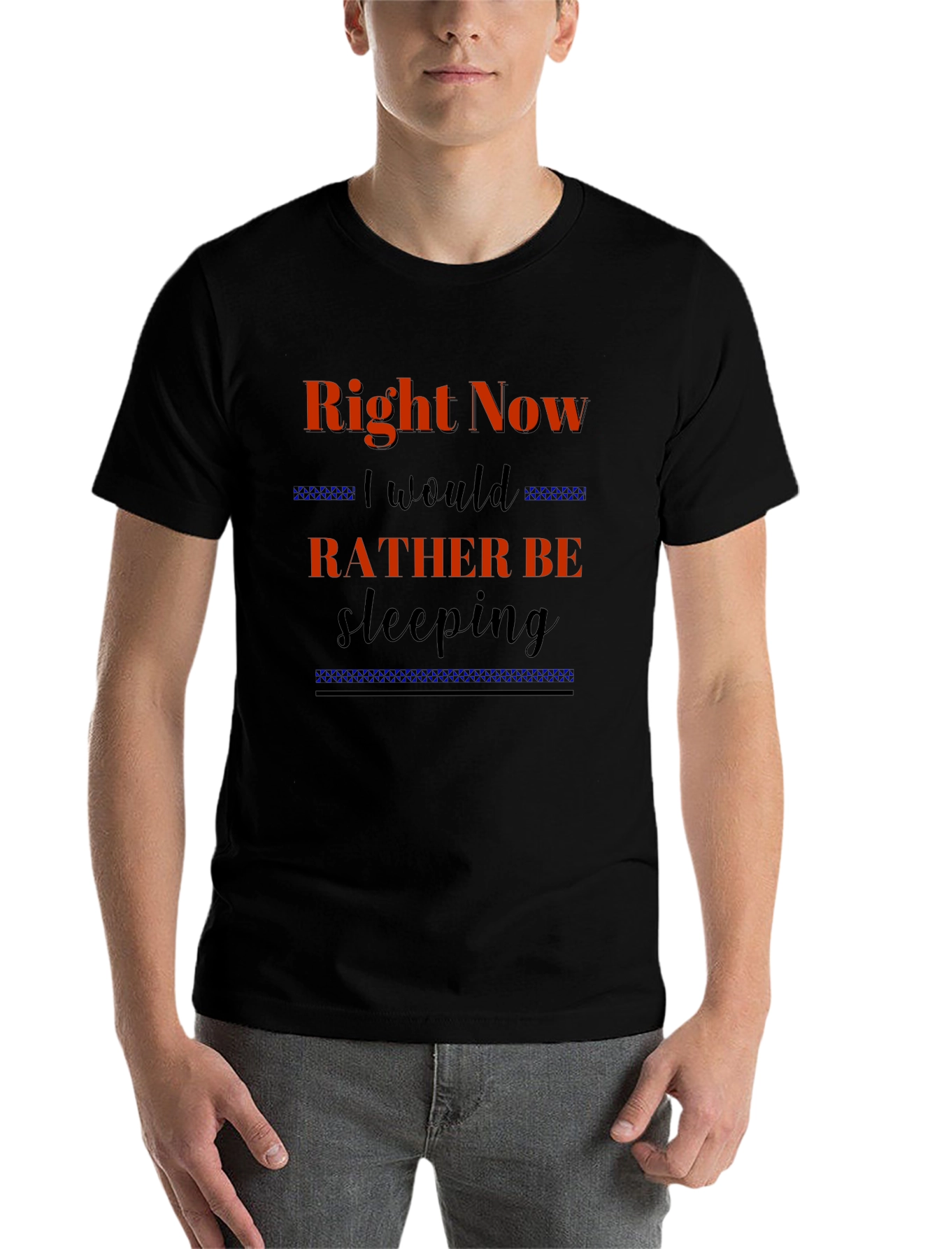 Right Now Id Rather Be Sleeping Black T-Shirt