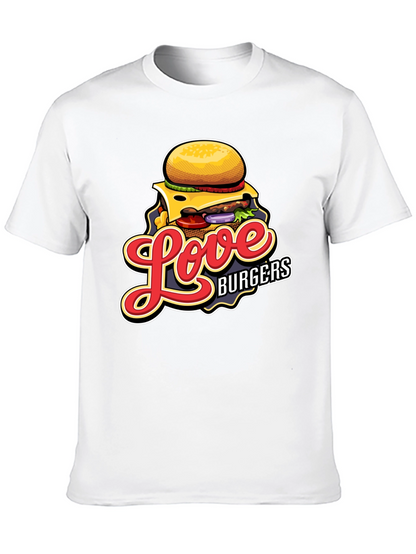 Love Burgers Graphic T-Shirt - Black