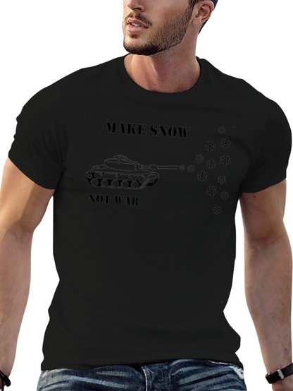 Make Snow Not War T-Shirt - Anti-War Tee