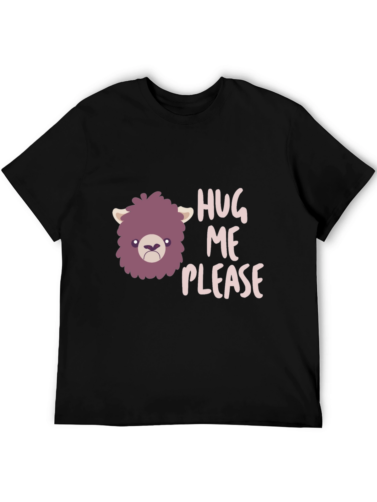 Hug Me Please Graphic Tee - Funny Llama T-Shirt