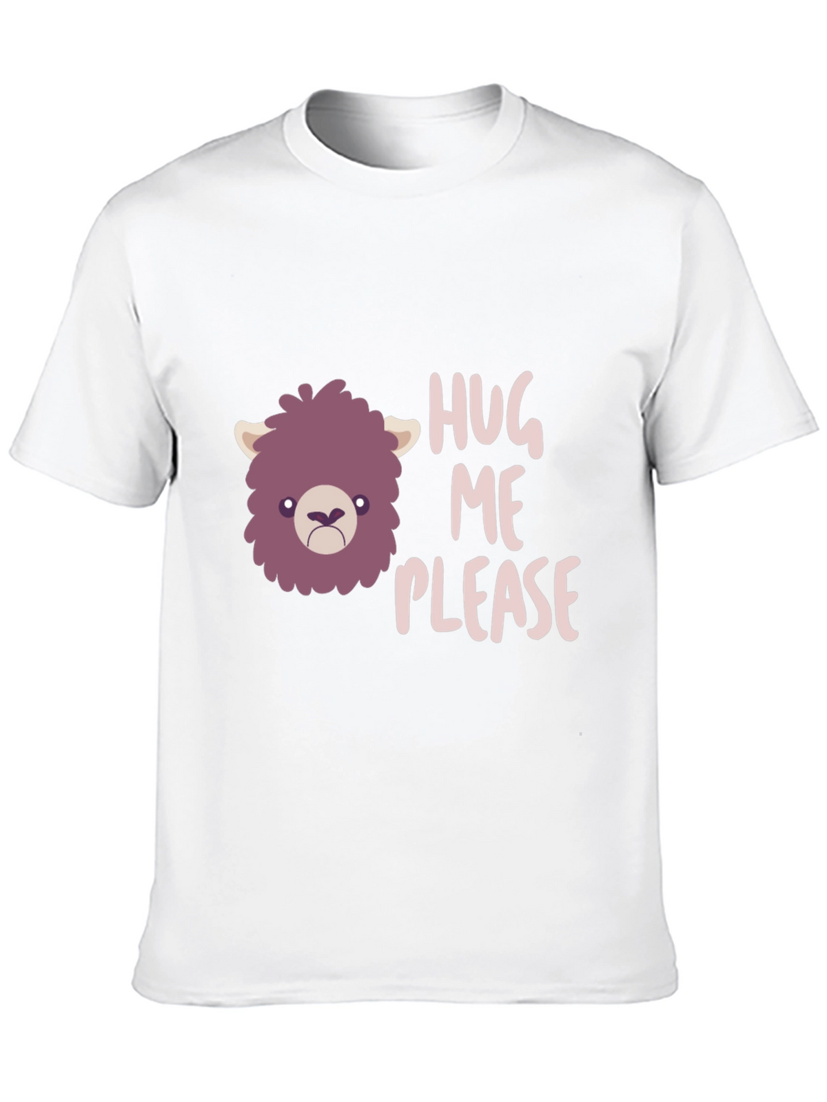 Hug Me Please Graphic Tee - Funny Llama T-Shirt