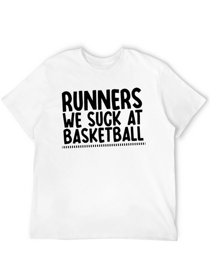 Runners We Suck At Basketball Graphic Tee