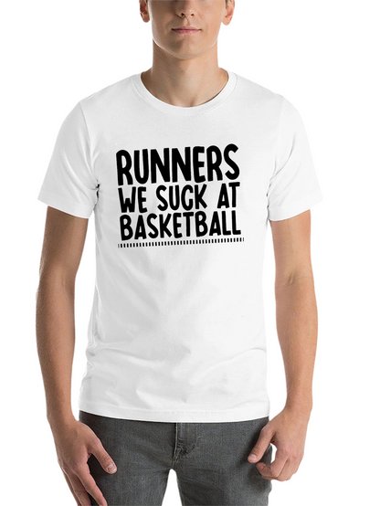 Runners We Suck At Basketball Graphic Tee