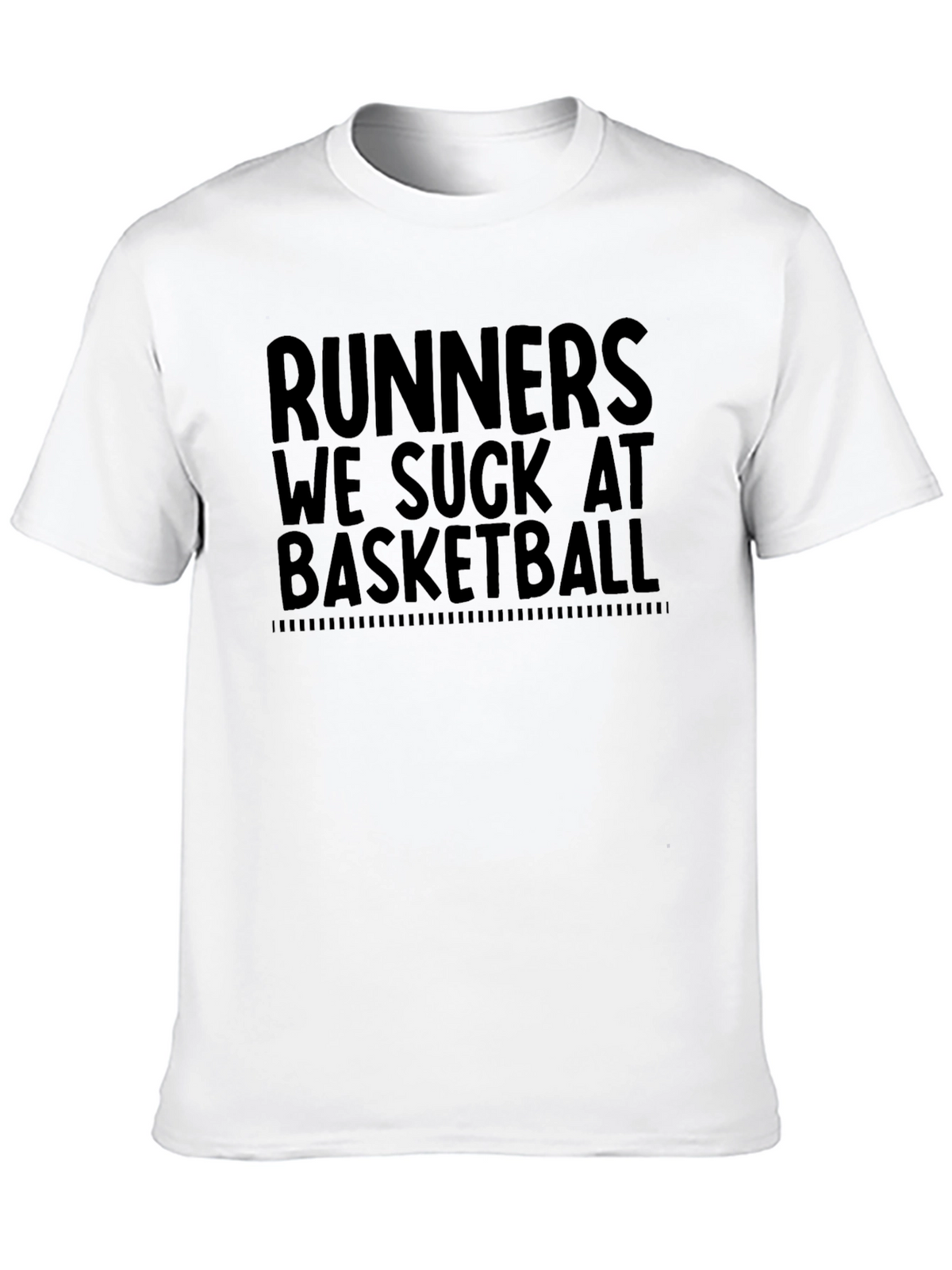 Runners We Suck At Basketball Graphic Tee