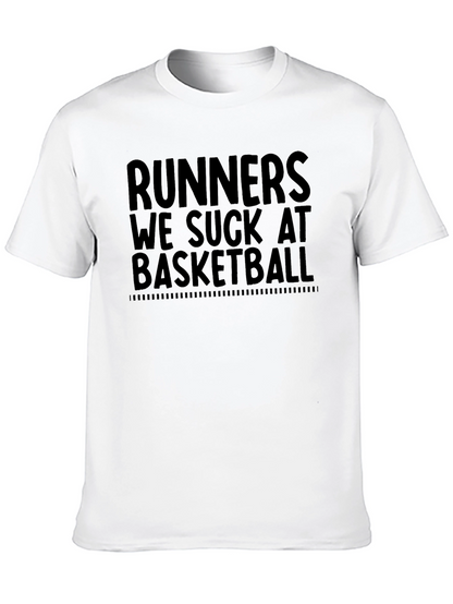 Runners We Suck At Basketball Graphic Tee
