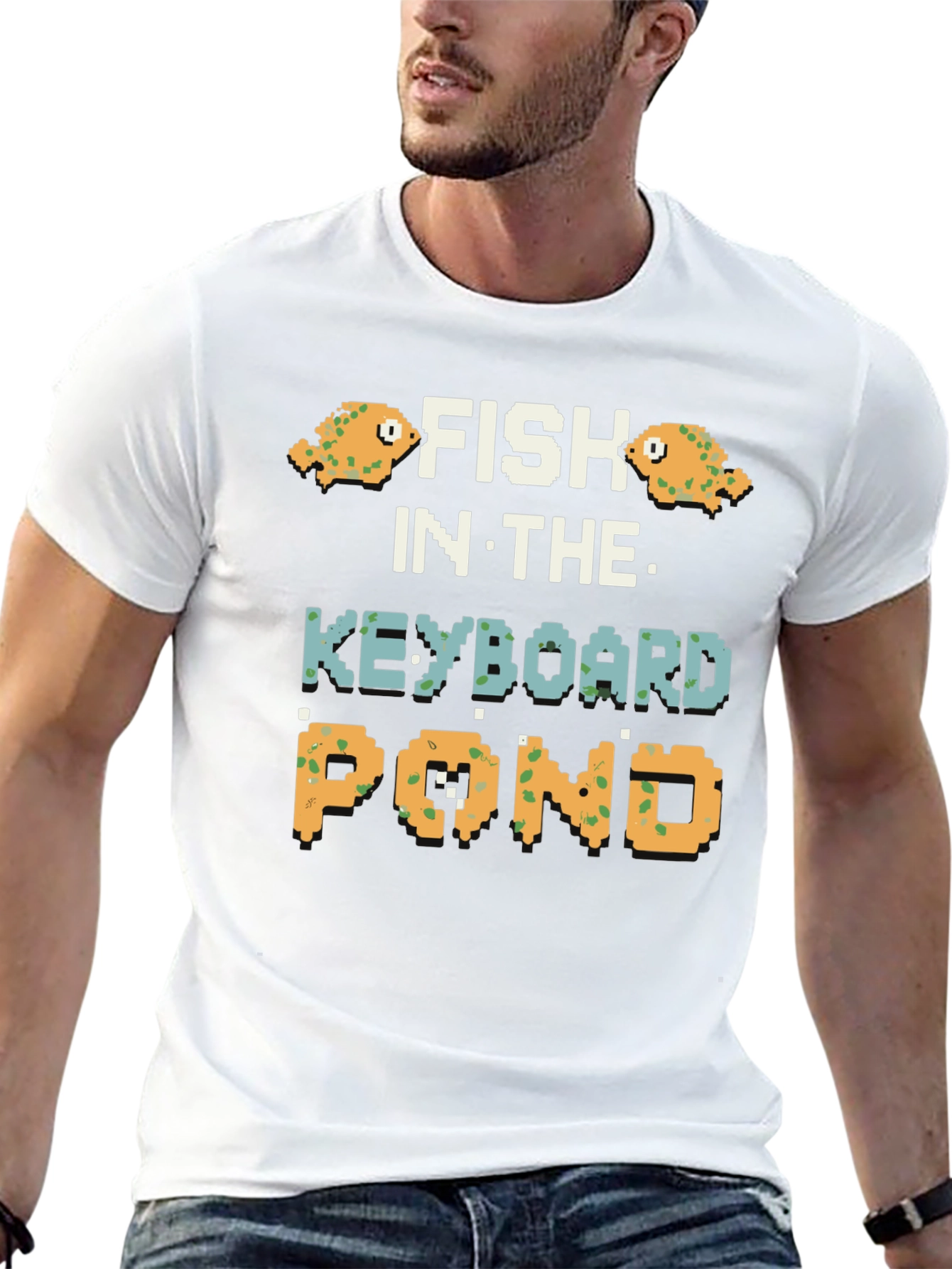 Fish in the Keyboard Pond Graphic Tee