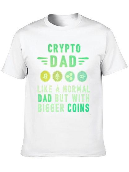 Crypto Dad T-Shirt Bitcoin Lover Tee