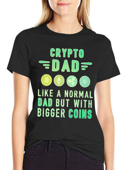 Crypto Dad T-Shirt Bitcoin Lover Tee