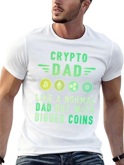 Crypto Dad T-Shirt Bitcoin Lover Tee