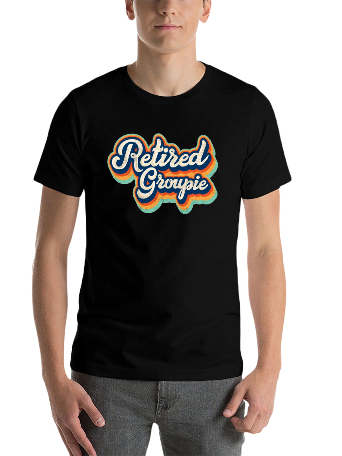 Retired Groupie Graphic Tee - Black