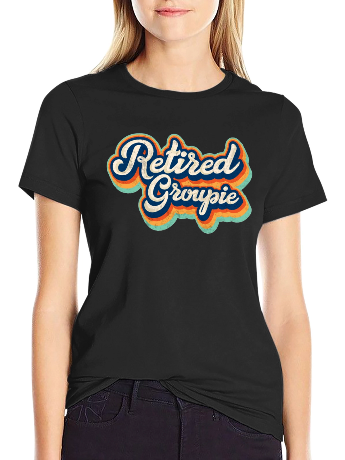 Retired Groupie Graphic Tee - Black