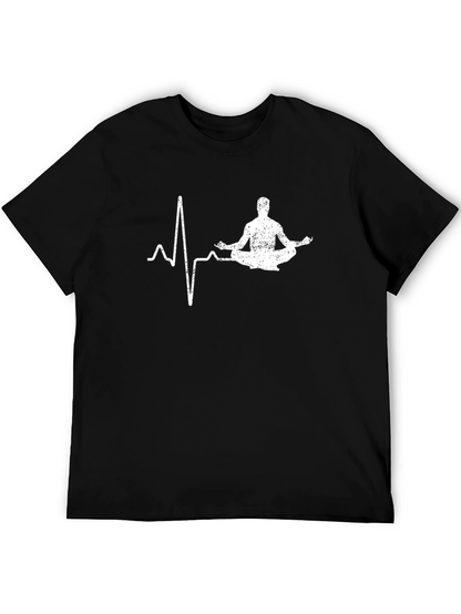 Yoga Heartbeat T-Shirt - Meditate in Style