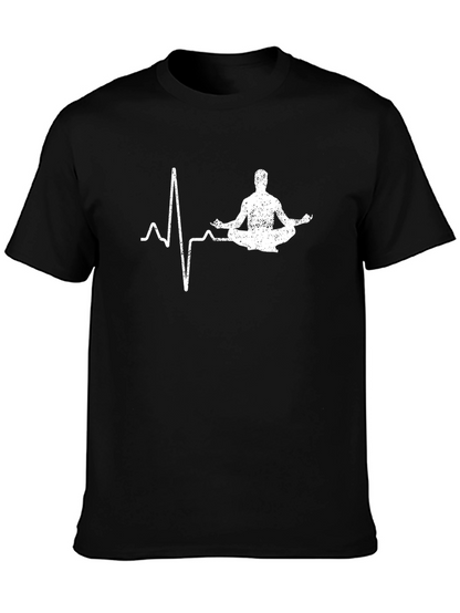 Yoga Heartbeat T-Shirt - Meditate in Style