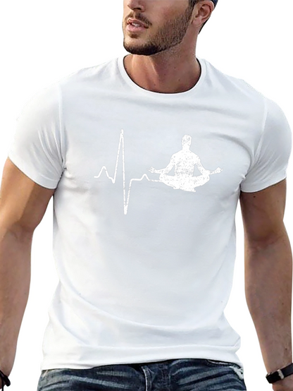 Yoga Heartbeat T-Shirt - Meditate in Style
