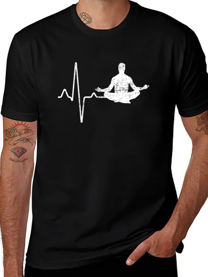 Yoga Heartbeat T-Shirt - Meditate in Style