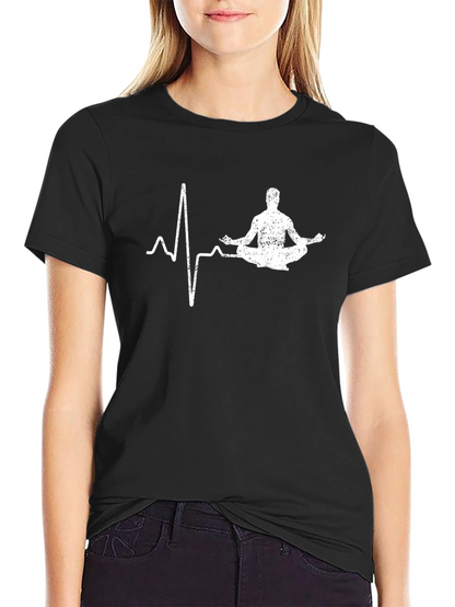 Yoga Heartbeat T-Shirt - Meditate in Style