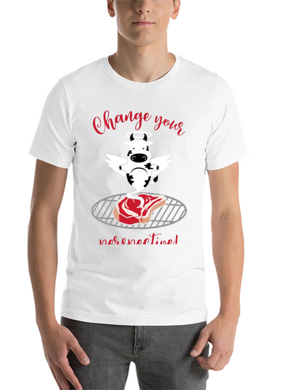 Funny Cow Angel Steak BBQ T-Shirt