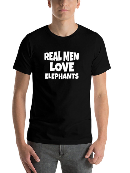 Real Men Love Elephants Graphic Tee