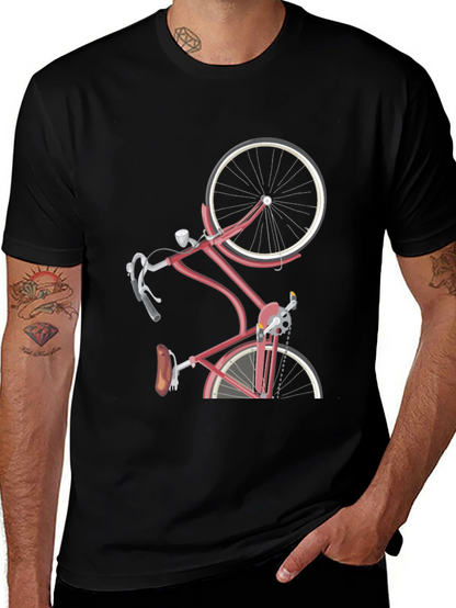 Stylish Bicycle Graphic T-Shirt - Unique Design