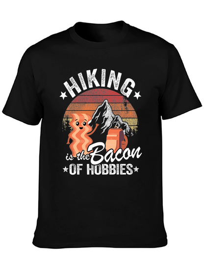 Hiking is the Bacon of Hobbies Graphic T-Shirt