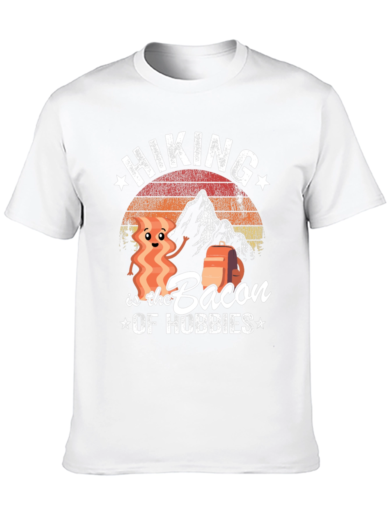 Hiking is the Bacon of Hobbies Graphic T-Shirt