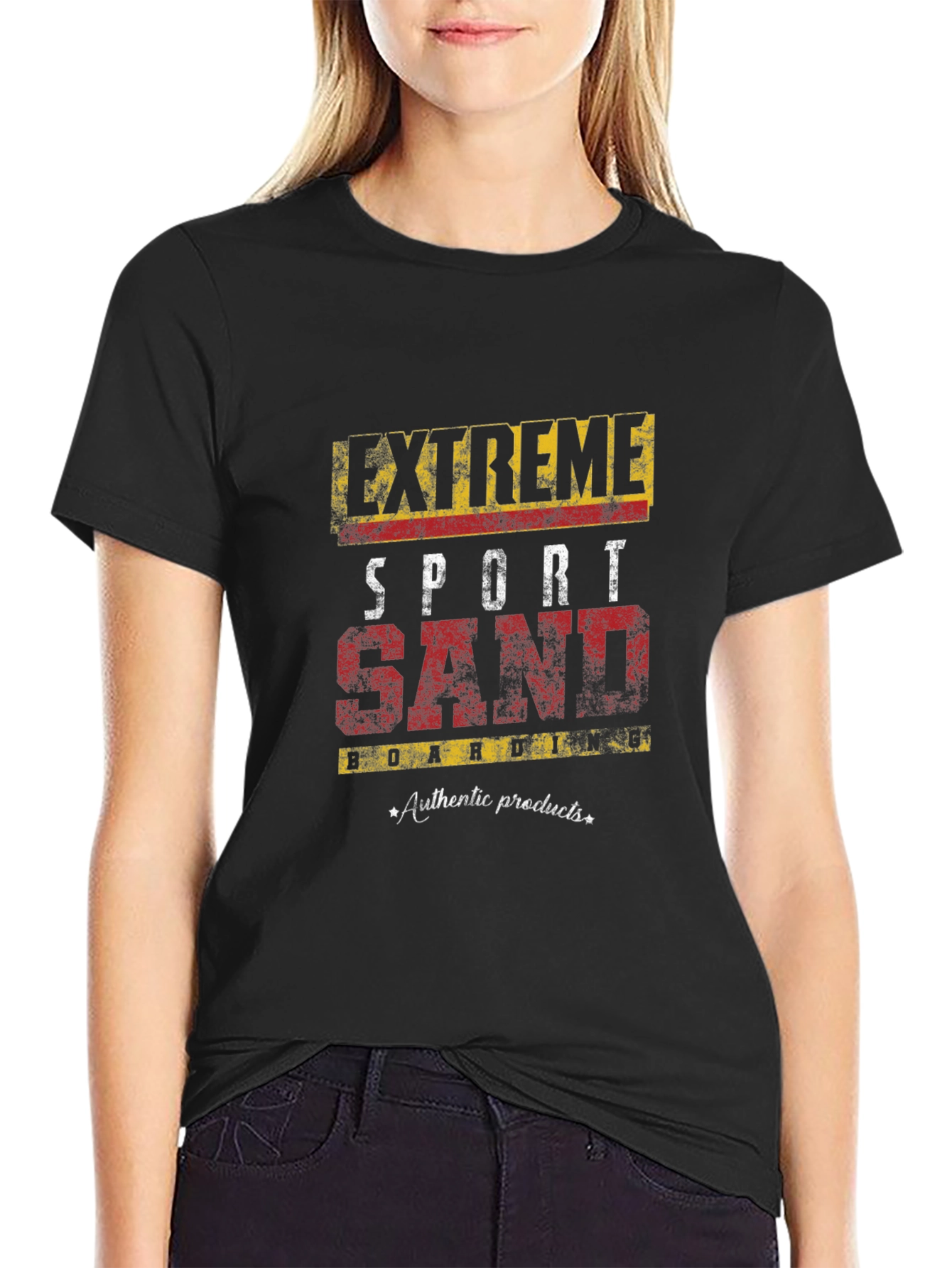 Extreme Sport Sand Boarding Graphic T-Shirt