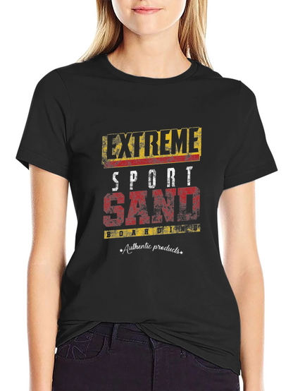 Extreme Sport Sand Boarding Graphic T-Shirt