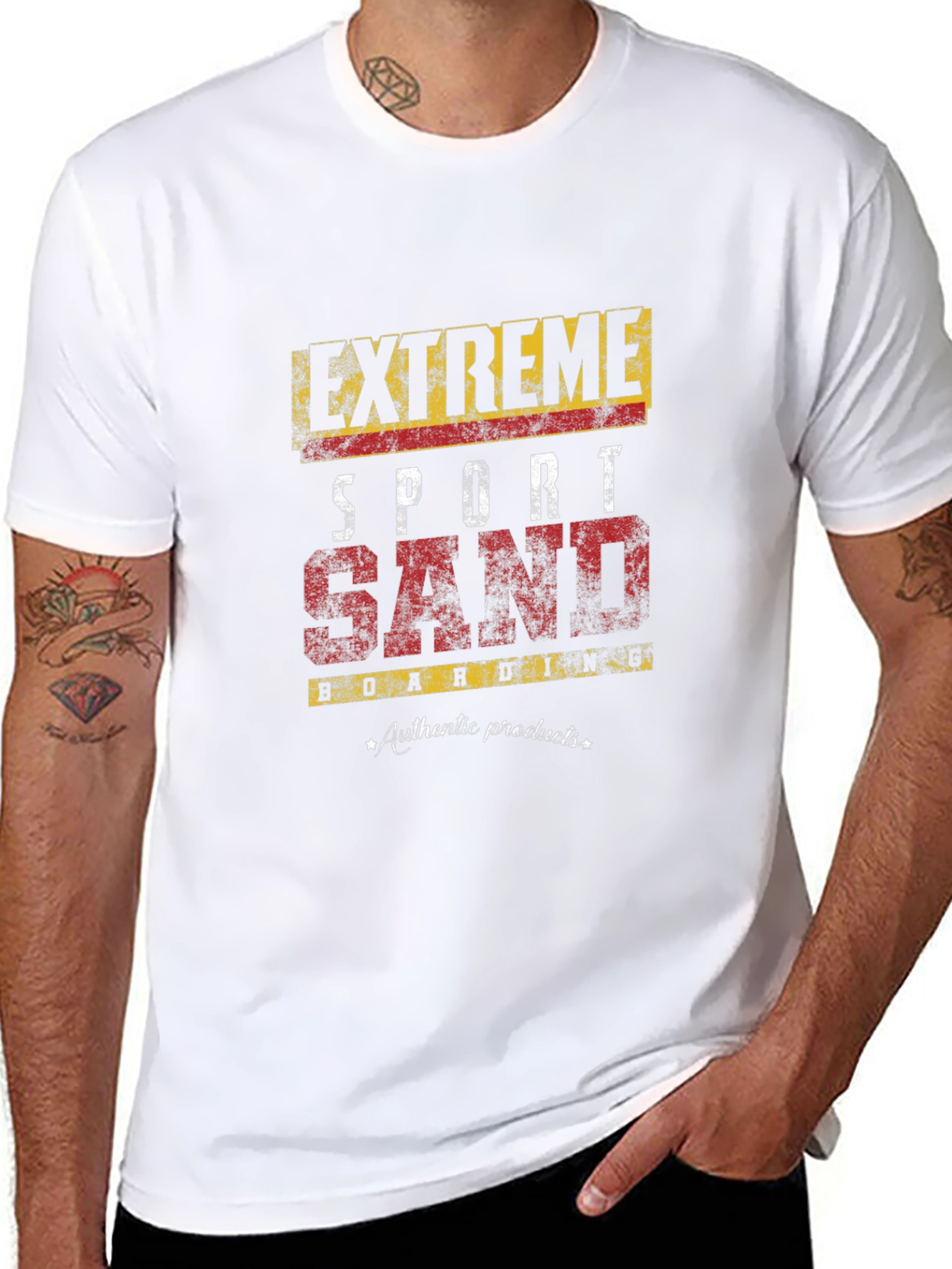 Extreme Sport Sand Boarding Graphic T-Shirt