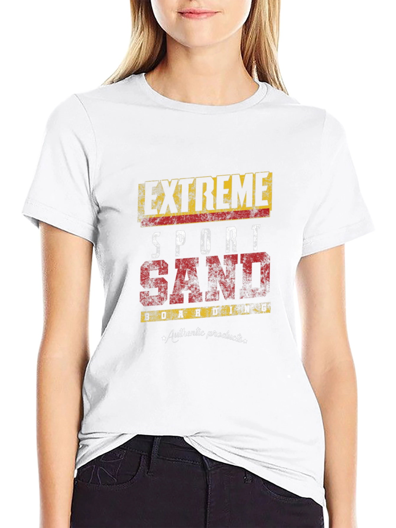 Extreme Sport Sand Boarding Graphic T-Shirt