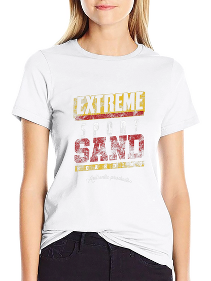 Extreme Sport Sand Boarding Graphic T-Shirt
