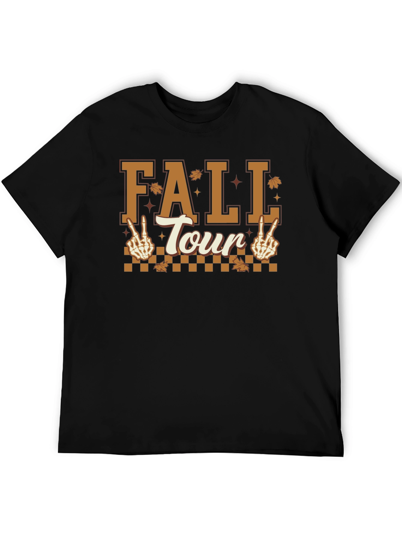 Fall Tour Skeleton Peace Sign T-Shirt