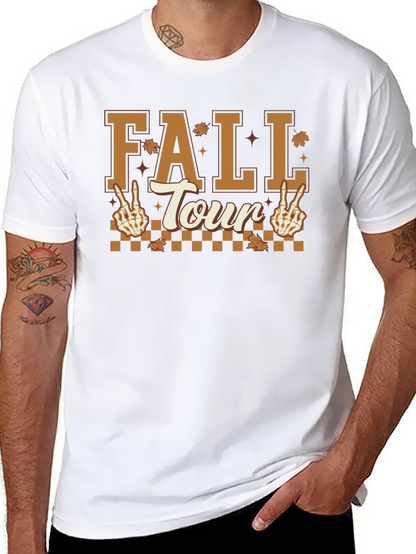 Fall Tour Skeleton Peace Sign T-Shirt