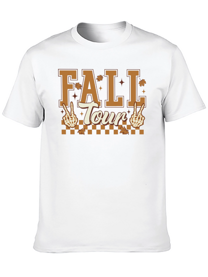 Fall Tour Skeleton Peace Sign T-Shirt