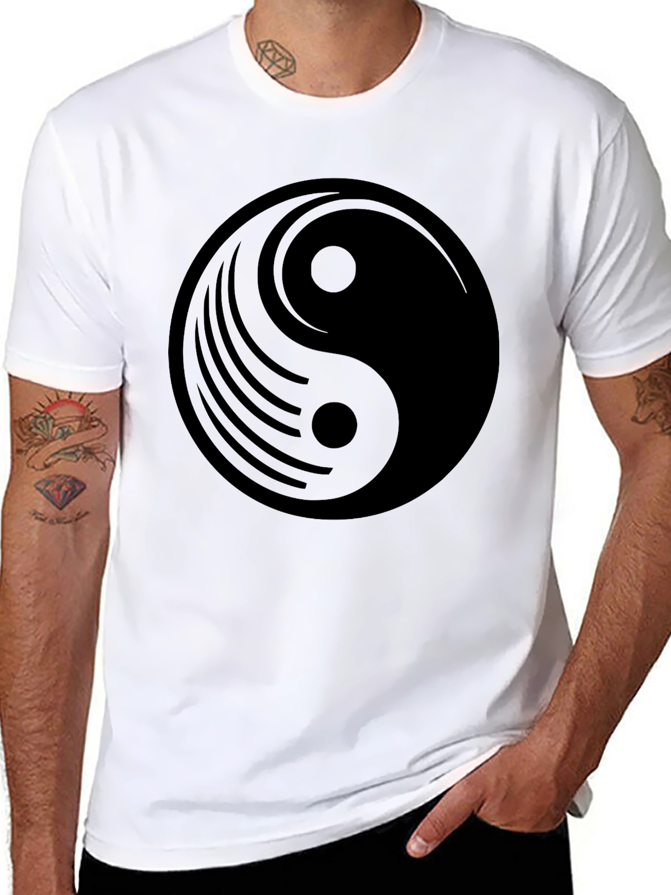 Yin Yang Graphic Tee - Balance and Style