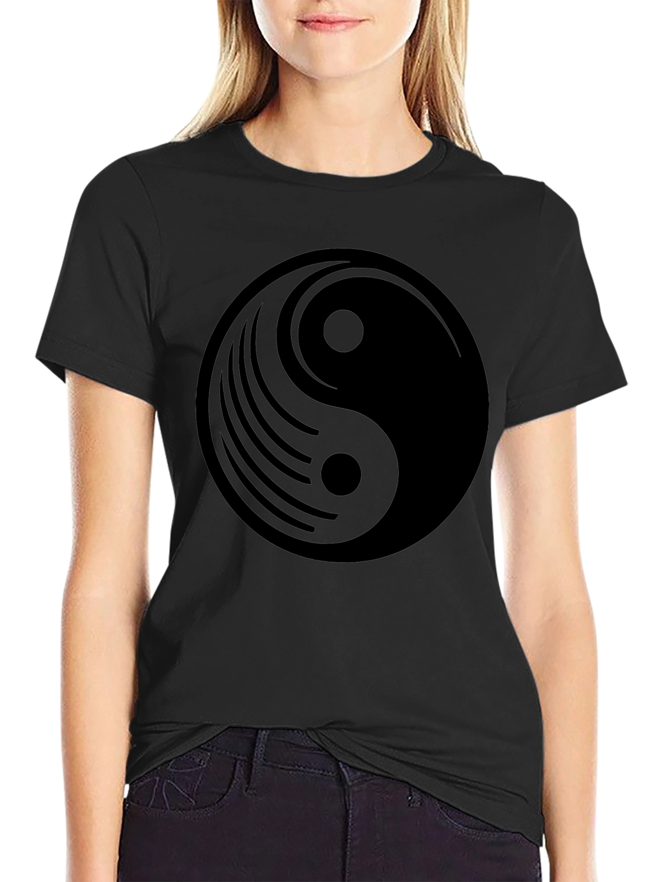 Yin Yang Graphic Tee - Balance and Style