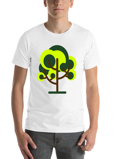 Abstract Tree Graphic Tee - Black