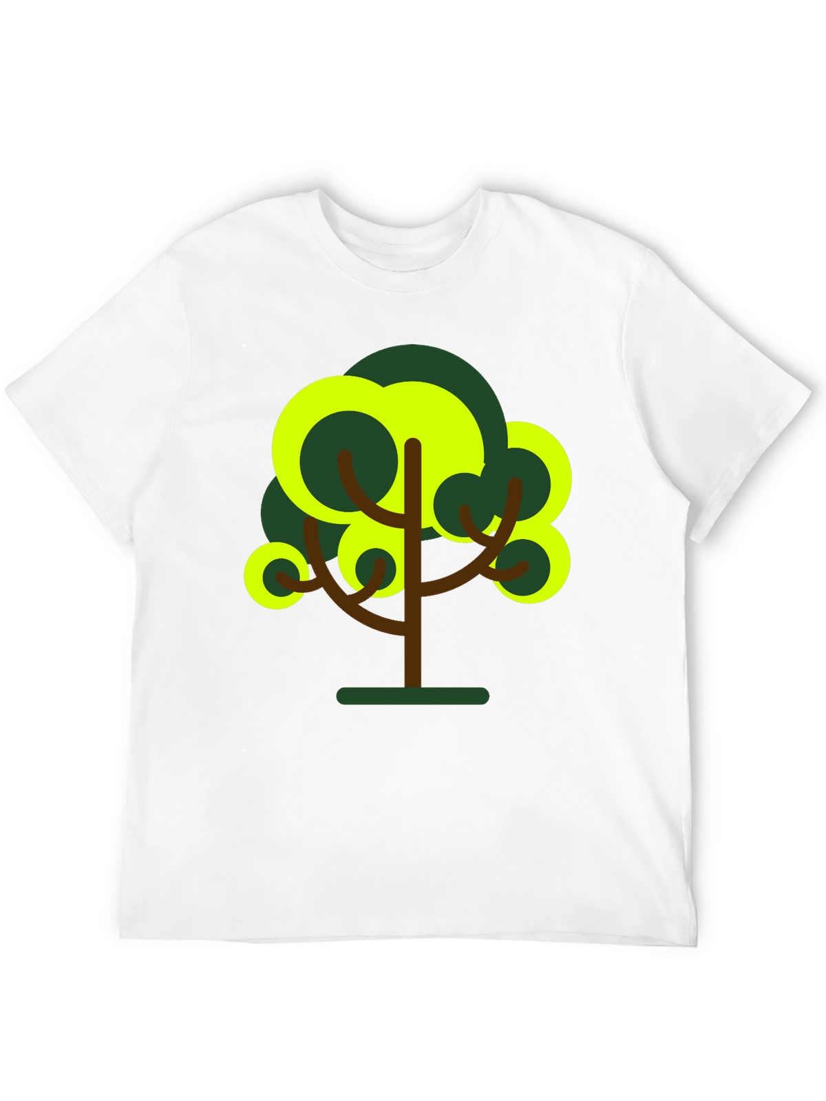 Abstract Tree Graphic Tee - Black