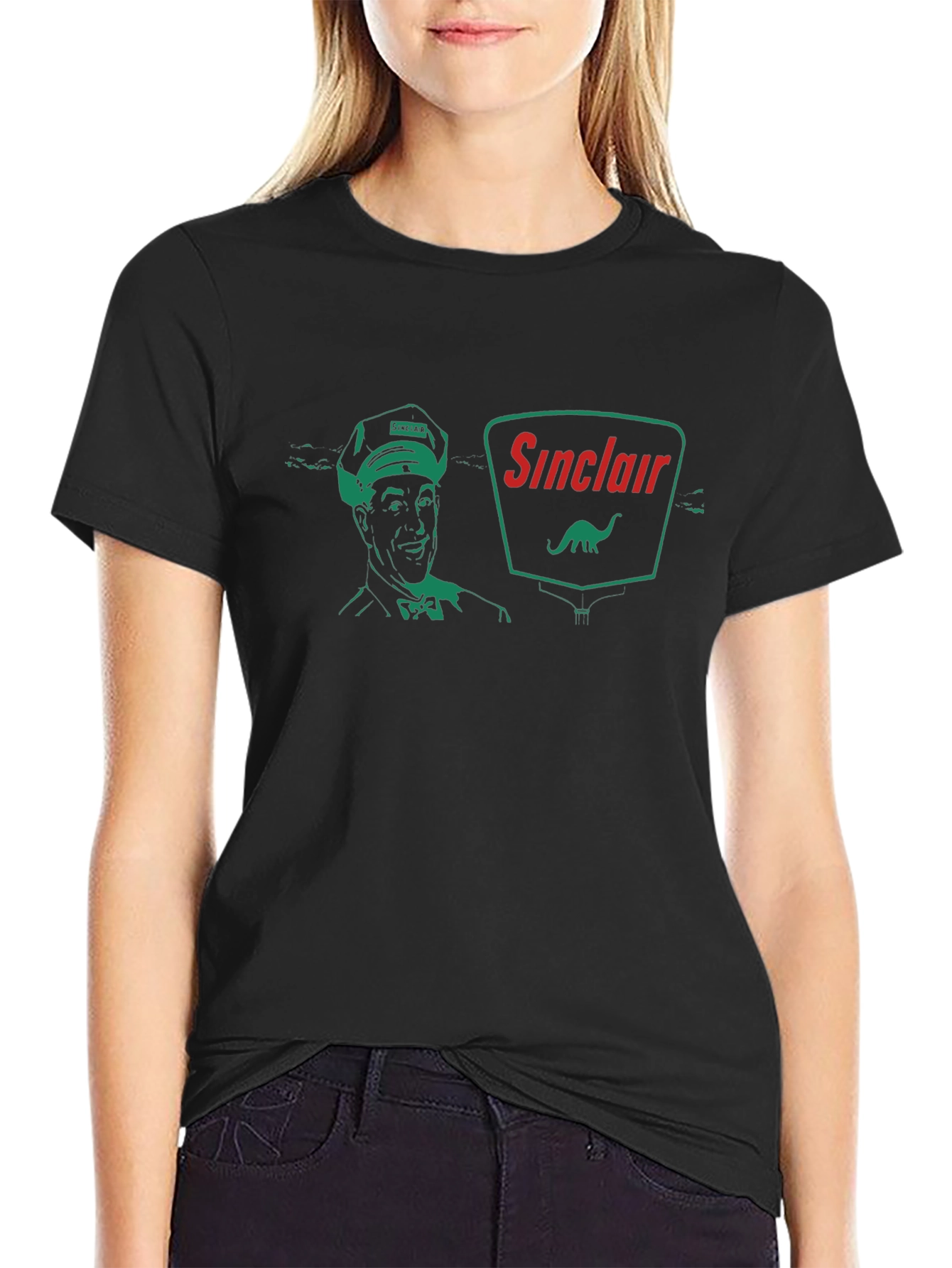 Sinclair Service Black T-Shirt - Retro Gas Station