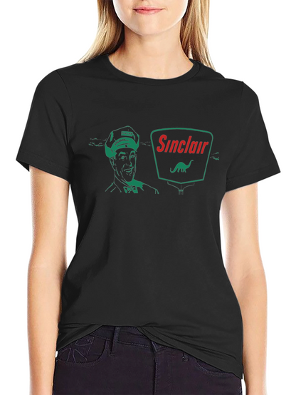 Sinclair Service Black T-Shirt - Retro Gas Station