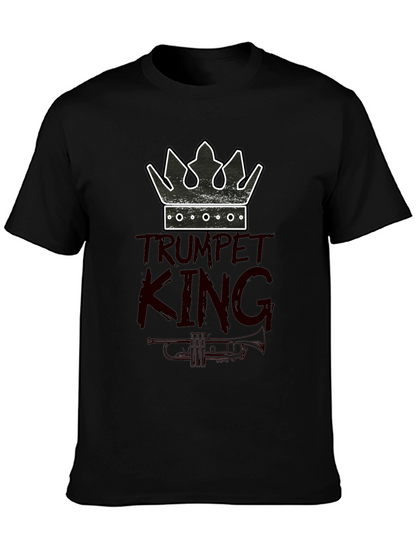 Trumpet King Graphic Tee - Musician T-Shirt