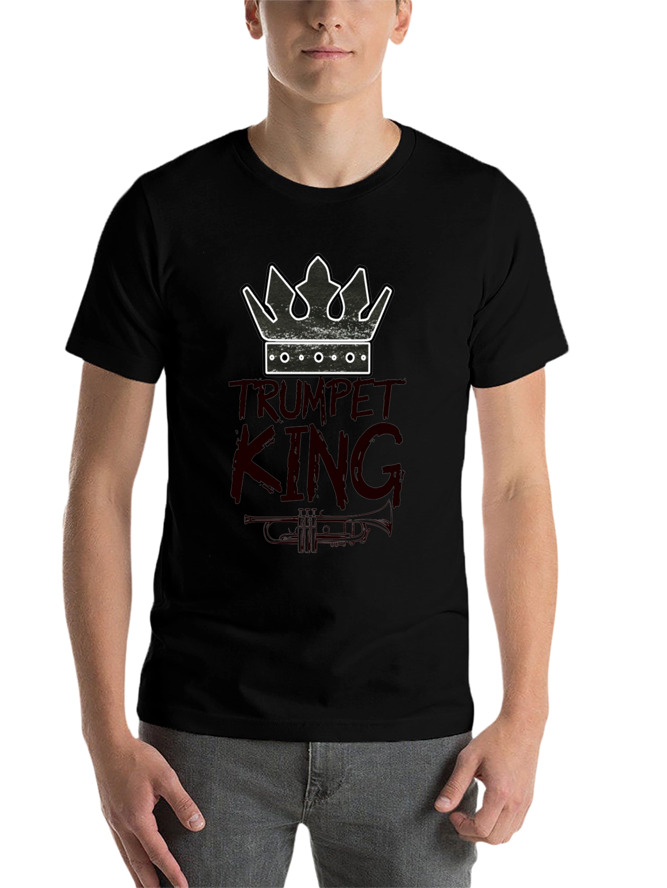 Trumpet King Graphic Tee - Musician T-Shirt