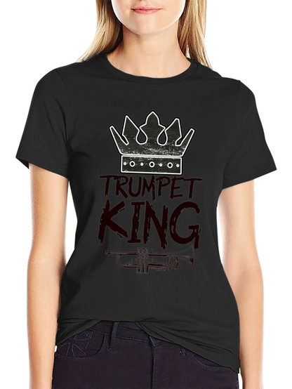 Trumpet King Graphic Tee - Musician T-Shirt