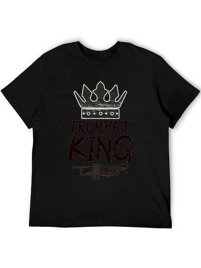 Trumpet King Graphic Tee - Musician T-Shirt