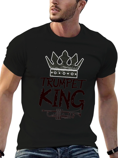 Trumpet King Graphic Tee - Musician T-Shirt