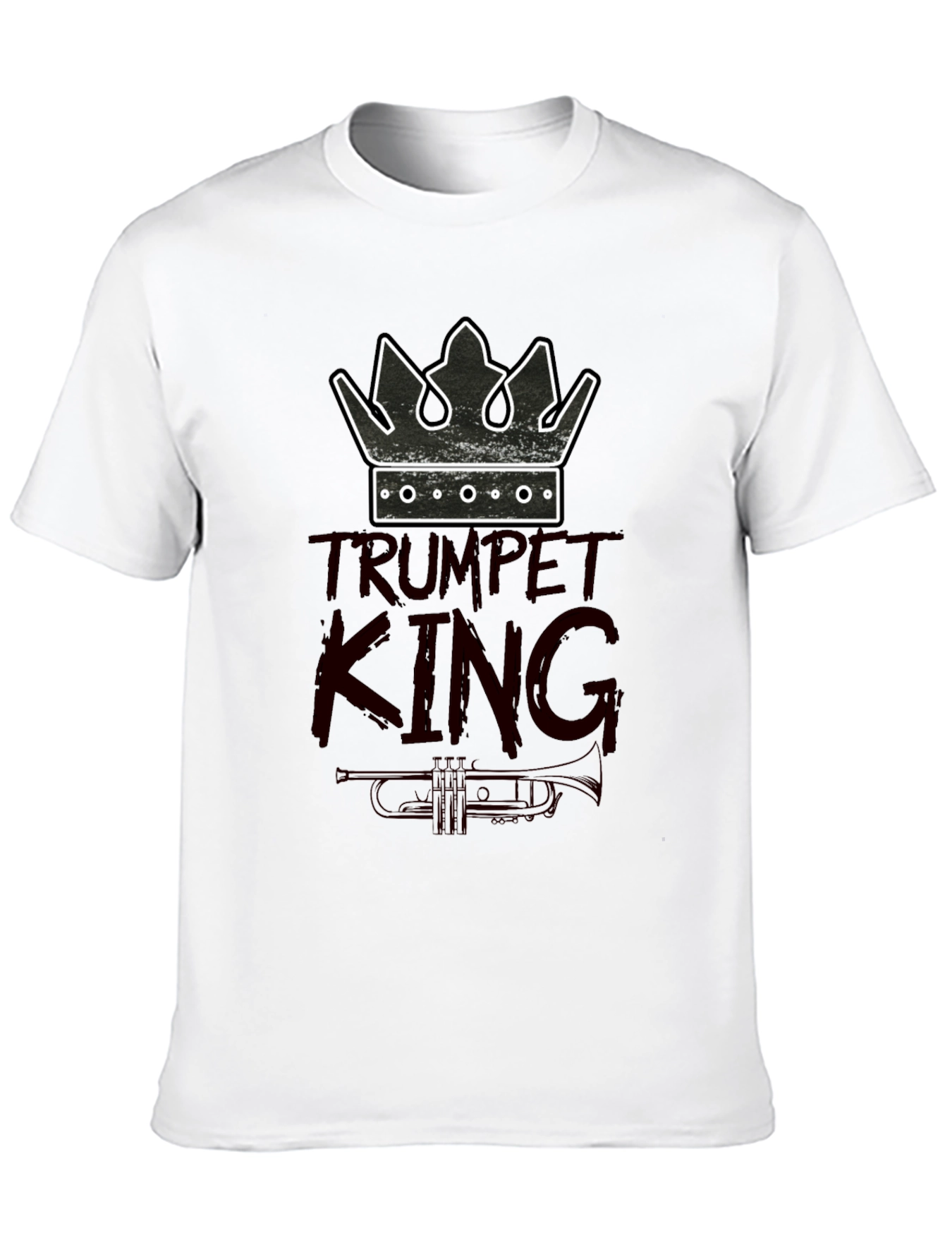 Trumpet King Graphic Tee - Musician T-Shirt