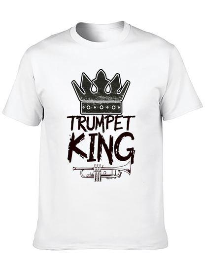 Trumpet King Graphic Tee - Musician T-Shirt