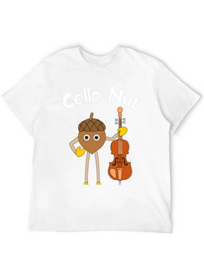 Cello Nut Graphic Tee - Musician Humor