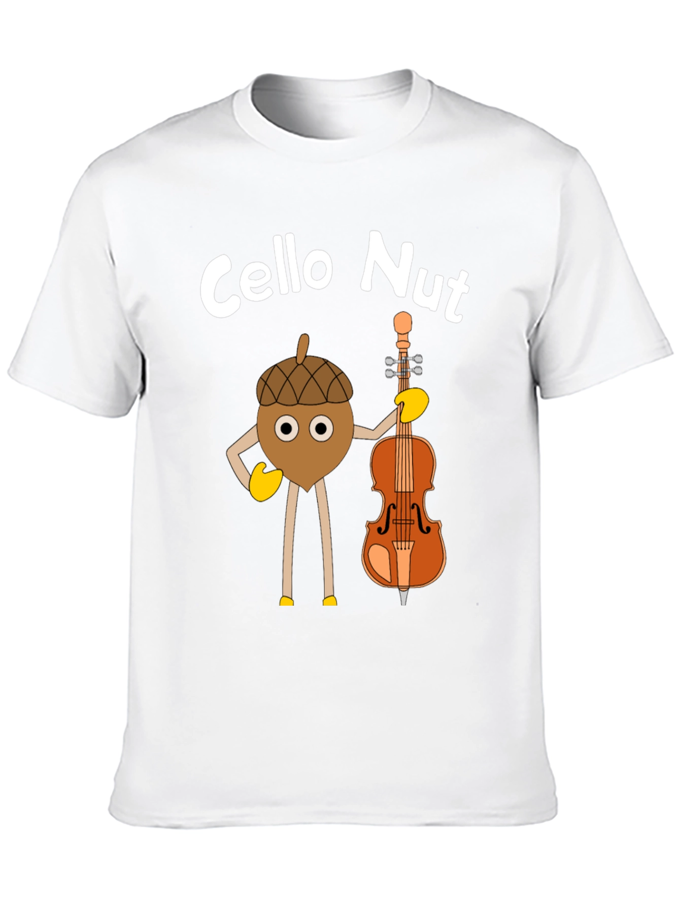 Cello Nut Graphic Tee - Musician Humor