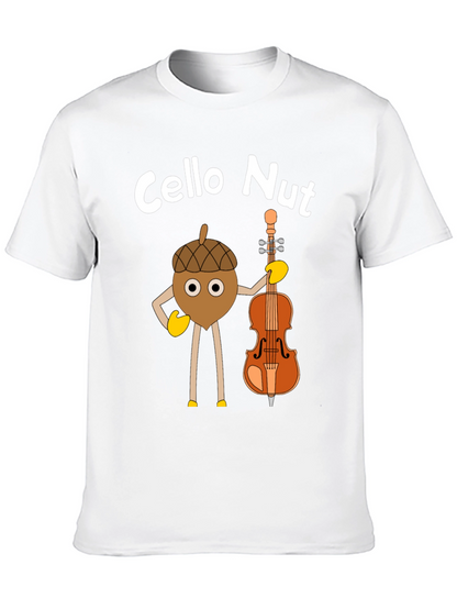Cello Nut Graphic Tee - Musician Humor
