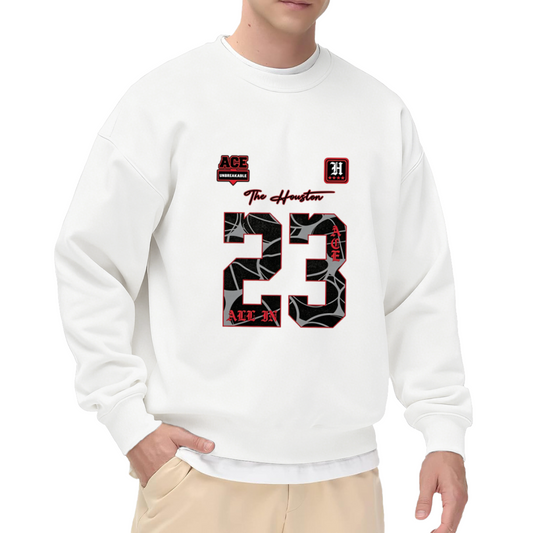 Houston 23 Basketball Streetwear Crewneck Pullover